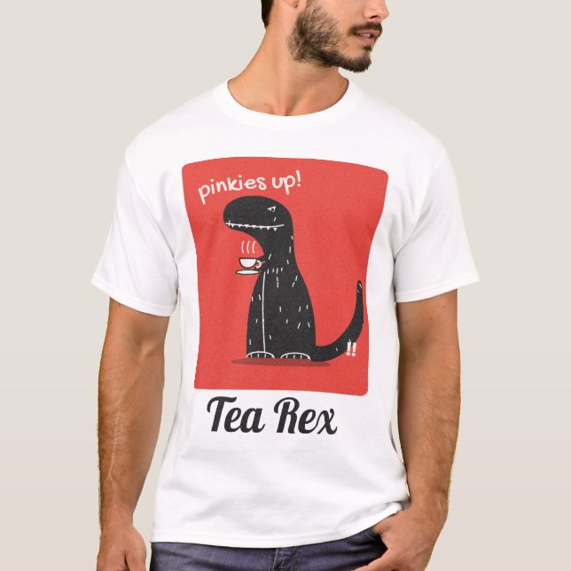 Camiseta Chá Rex Piada de Dinossauro Chá (Frente)