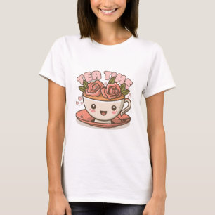 Camiseta Chá Rosa Hora do Chá Kawaii