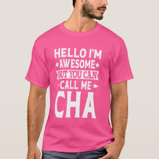 Camiseta Cha Surname Me Chame De Sobrenome Da Equipe Da Fam