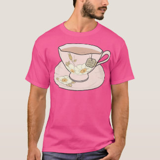 Camiseta Chá verde em uma xícara de chá
