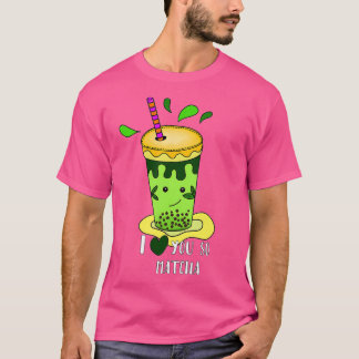 Camiseta Chá Verde Eu Te Amo Tão Matcha
