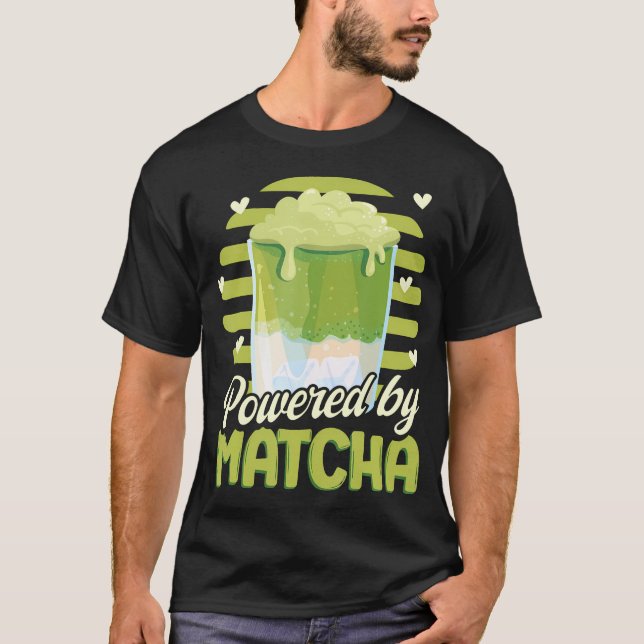 Camiseta Chá Verde Matcha Potenciado Por Matcha (Frente)