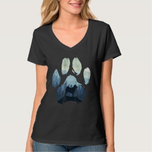 Camiseta Chabrador Dog Paw Mãe Montanhas Pais