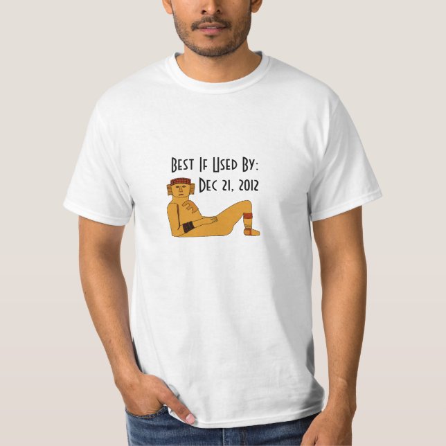 Camiseta Chac-mool data de validade BIUB 21 de dezembro de (Frente)