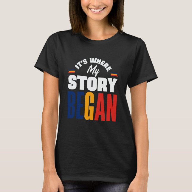 Camiseta Chad Chadian Chad Flag Its Where My Story Began Ch (Frente)