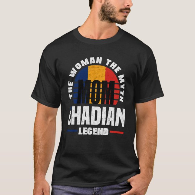 Camiseta Chad Chadian Chad Flag Mothers Day (Frente)