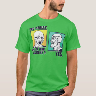 Camiseta Chad Chicken Farmer Outfit Poultry Farming & Mens