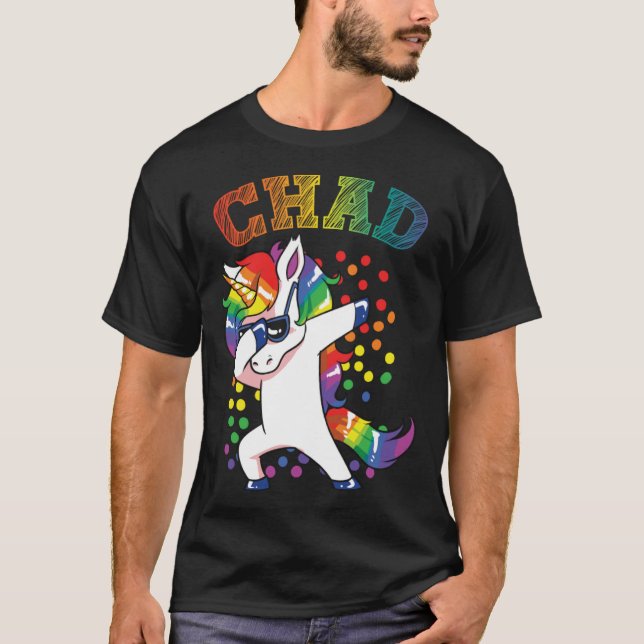 Camiseta Chad Dabbing Unicorn (Frente)