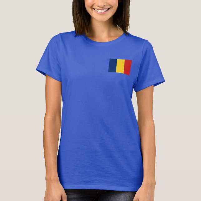 Camiseta Chad Flag e Map dk T-Shirt (Frente)