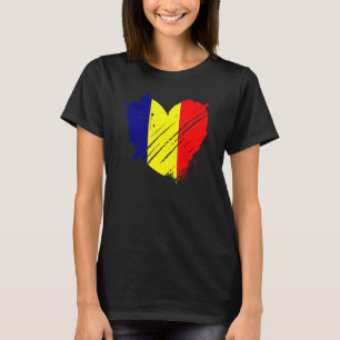 Camiseta Chad Flag I Love Chad It Is In My Dna For Chadians