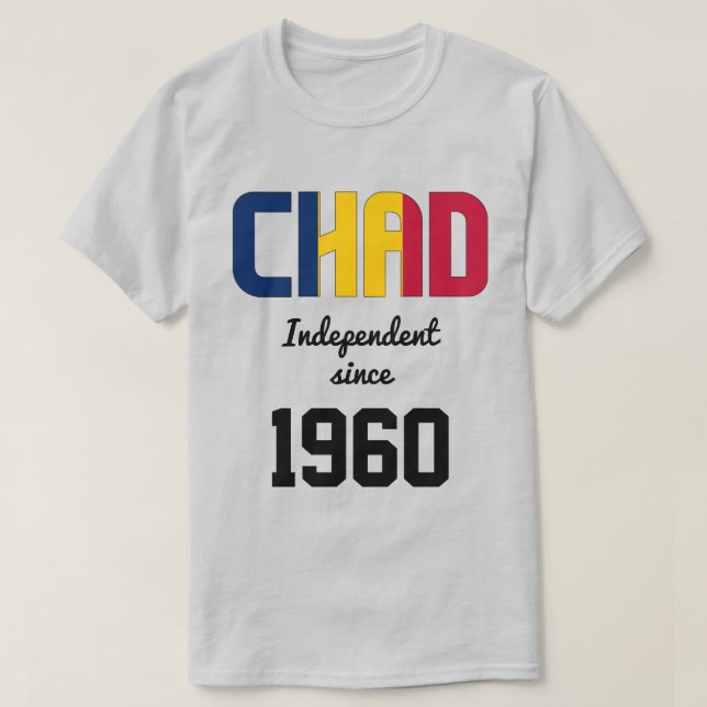 Camiseta Chad Flag Independence Celebration T-Shirt (Frente do Design)