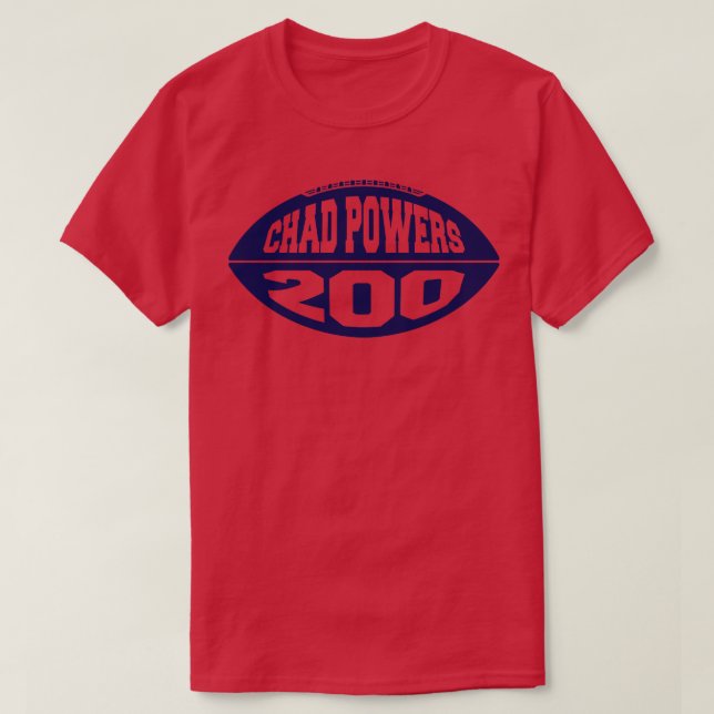 Camiseta Chad Powers 200 Azul (Frente do Design)