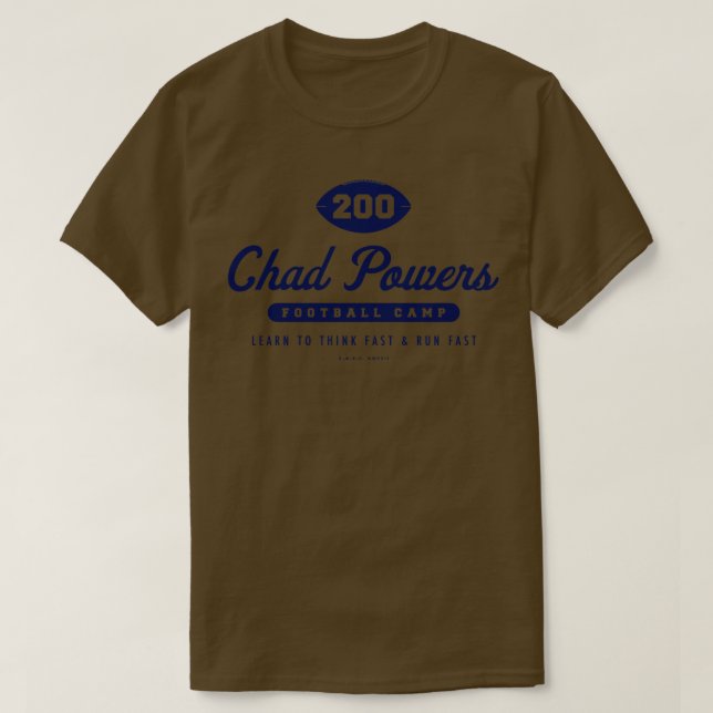 Camiseta Chad Powers Camp Blue (Frente do Design)