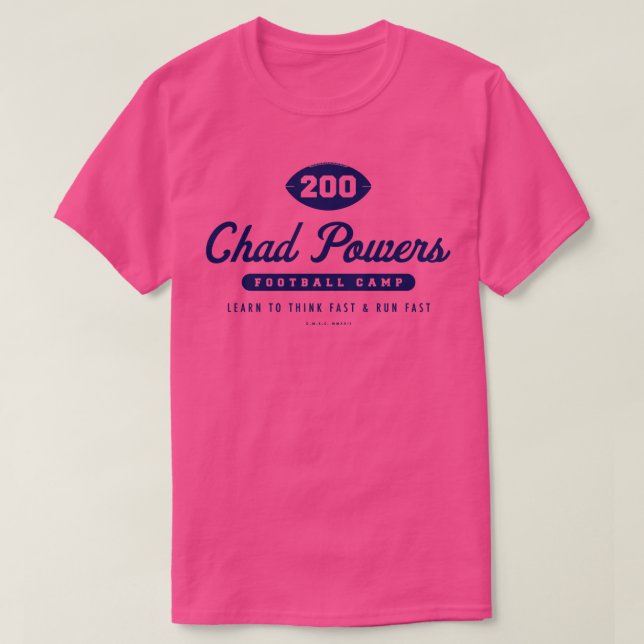 Camiseta Chad Powers Camp Blue (Frente do Design)