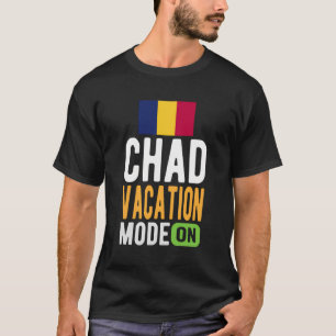Camiseta Chad Souvenir - Viagem - Modo de Férias do Chade A