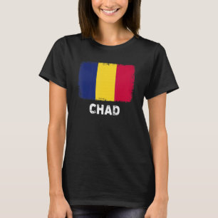 Camiseta Chade - Bandeira Apoio a Pessoas Chadianas