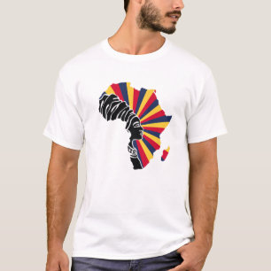 Camiseta Chade Bandeira do Chade África Mapa Patrimônio