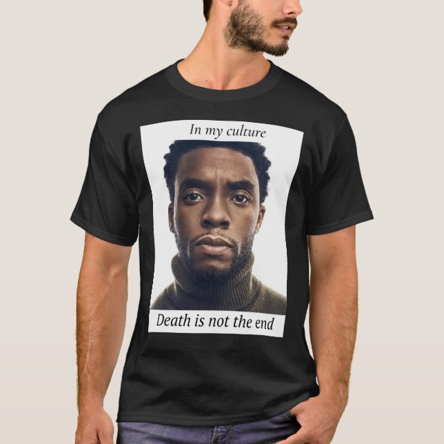 Camiseta Chadwick Boseman Clássica T-Shirt (Frente)