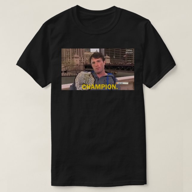 Camiseta Chael Sonnen Middleweight Champ Classic T Shirt (Frente do Design)