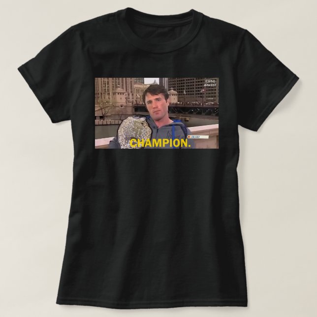 Camiseta Chael Sonnen Middleweight Champ Classic T Shirt (Frente do Design)