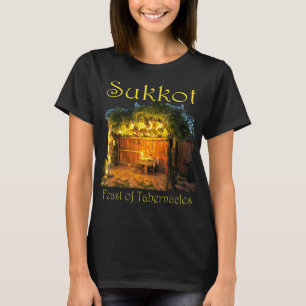 Camiseta Chag Sukkot Banquete de Ação de Graças de Tabernac