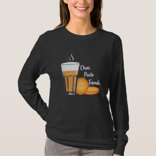 Camiseta Chai Peelo Amigos Funny Hinidi Meme Chai Tea Bisc