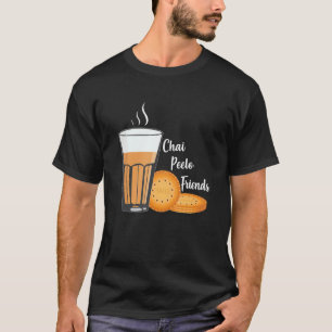 Camiseta Chai Peelo Amigos Funny Hinidi Meme Chai Tea Bisc