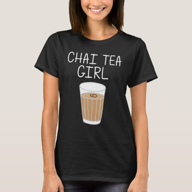 Camiseta Chai Tea For Girls Kids Desi Chai Latte Drinker (Frente)
