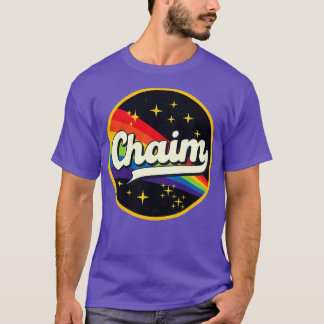 Camiseta Chaim Arco-Íris No Estilo De Vintagem Espacial