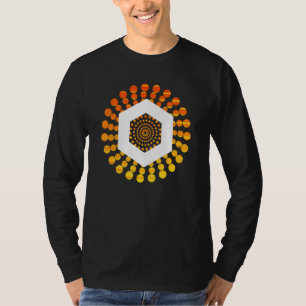 Camiseta Chainlink Link Crypto Currency Circle Laranja