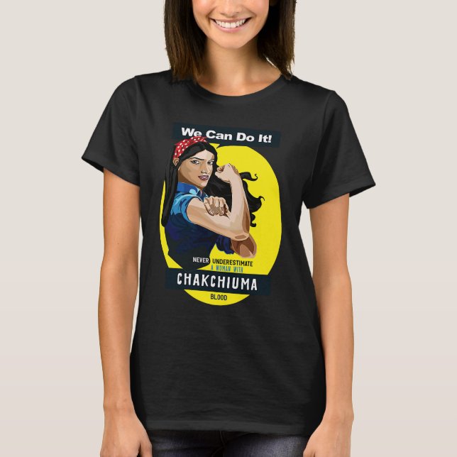 Camiseta Chakchiuma Native American Indian Woman No Underes (Frente)