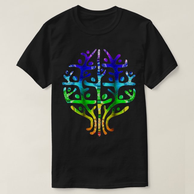 Camiseta Chakra Reiki Unesco com o Símbolo Universo (Frente do Design)