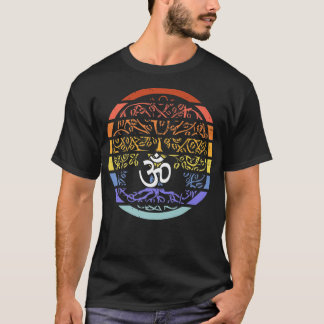 Camiseta Chakra Tree Of Life Mandala Zen Yoga Om Símbolo Bu