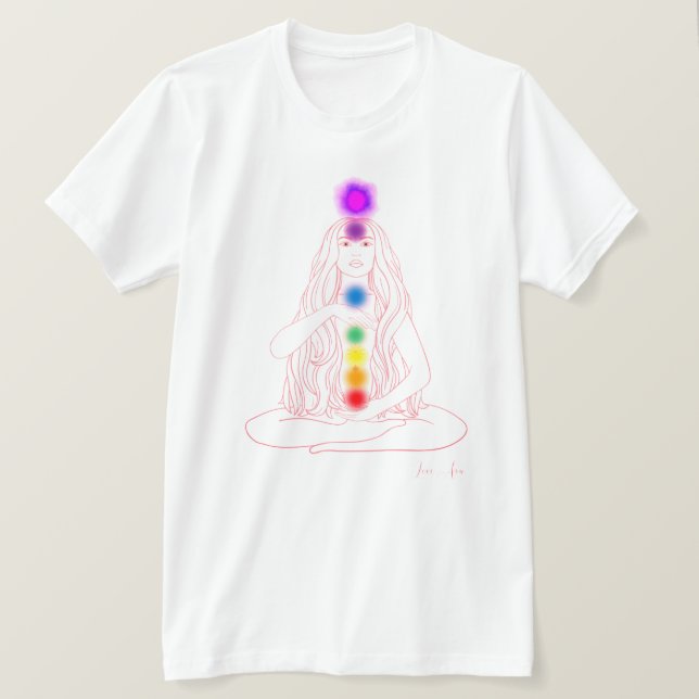 Camiseta Chakras T-Shirts e Sweatshirts (Frente do Design)