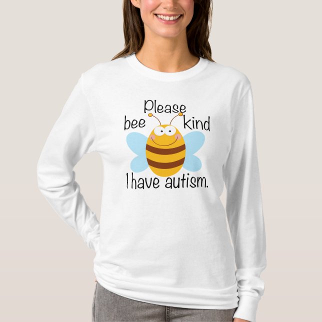 Camiseta Chalaça bonito do autismo (Frente)