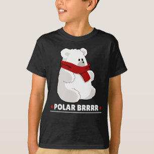 Camiseta Chalaça bonito polar do urso de Brrrr
