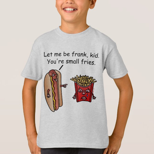 Camiseta Chalaça engraçada da comida das batatas fritas do (Frente)