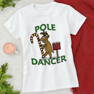 Camiseta Chalaça engraçada da rena do Natal do dançarino