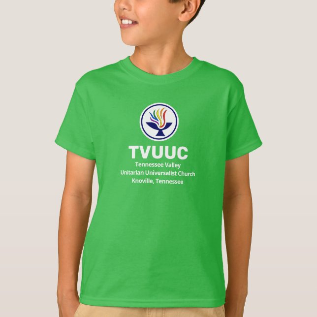 Camiseta Chalice / TVUUC Shamrock Green (Frente)