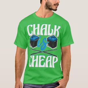 Camiseta Chalk É BaratoFunny 8Ball Piscina Billiard Player