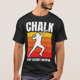 Camiseta Chalk É Minha Arma Secreta Subindo O Esporte B
