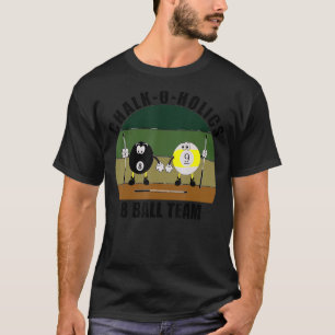 Camiseta Chalk-O-Holics 8 Ba Da Equipe Da Piscina De Esport