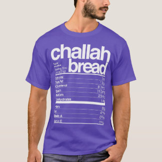 Camiseta Challah Bread Nutricional Fatos Judeus Hanukkah Fo
