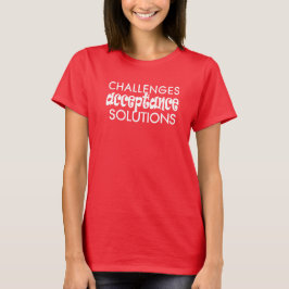 Camiseta challenges acceptance solutions t-shirt 25