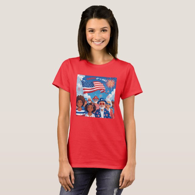 Camiseta Chama Americana (Frente Completa)