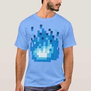 Camiseta Chama Azul Eterno De 8 Bits