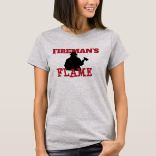 Camiseta Chama de Bombeiro Silhueta