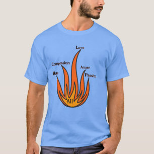Camiseta "Chama de Emoção" - Design