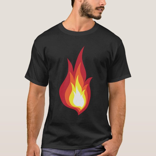 Camiseta Chama do traje do fogo - incandesce (Frente)