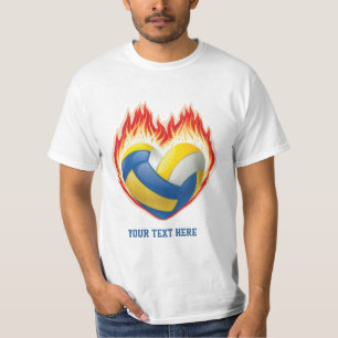 Camiseta Chama do voleibol (personalizada)